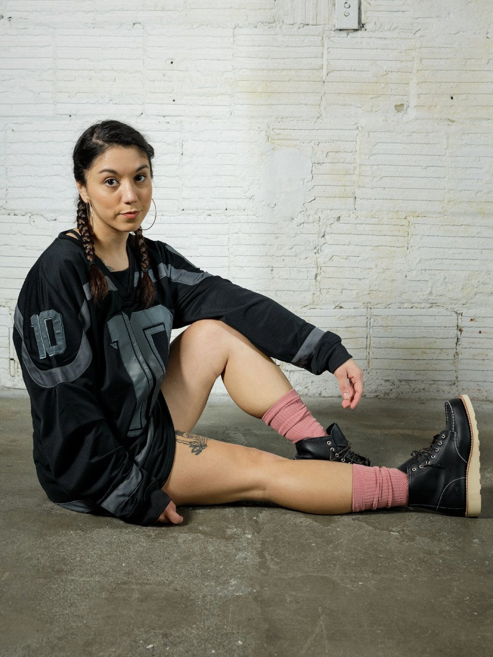 10 DEEP BRUISER MESH HOCKEY JERSEY BLACK