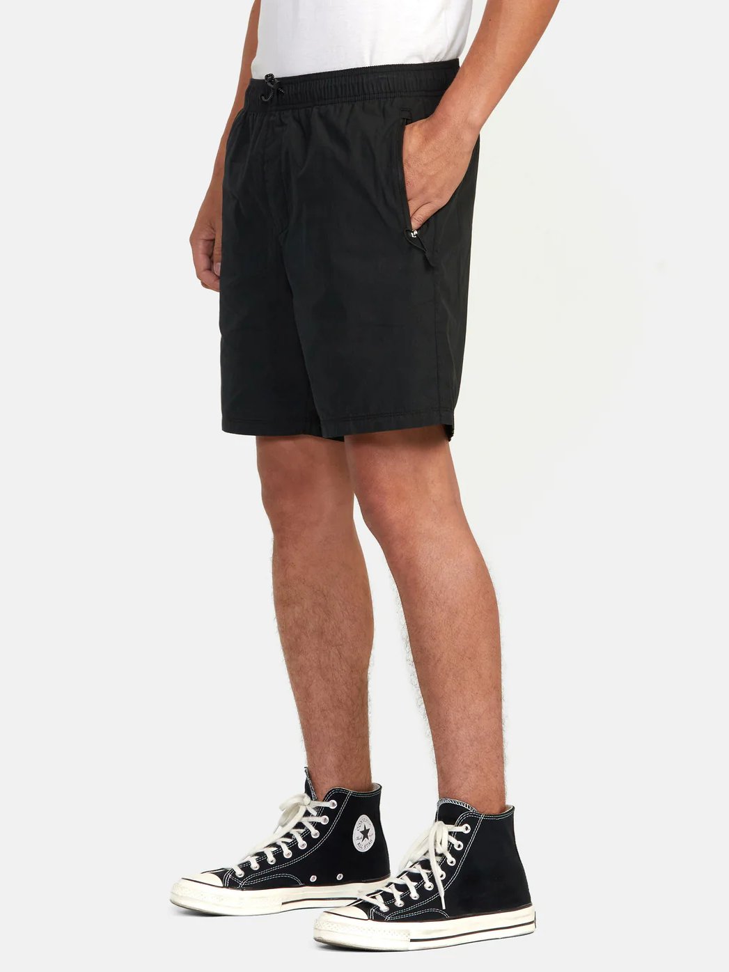 RVCA BRODIE 2 HYBRID ELASTIC SHORT BLACK