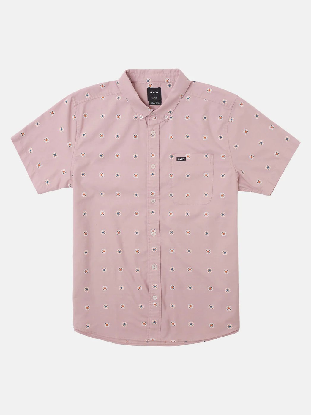 RVCA THAT'LL DO PRINT SHORT SLEEVE SHIRT PALE MAUVE MULTI
