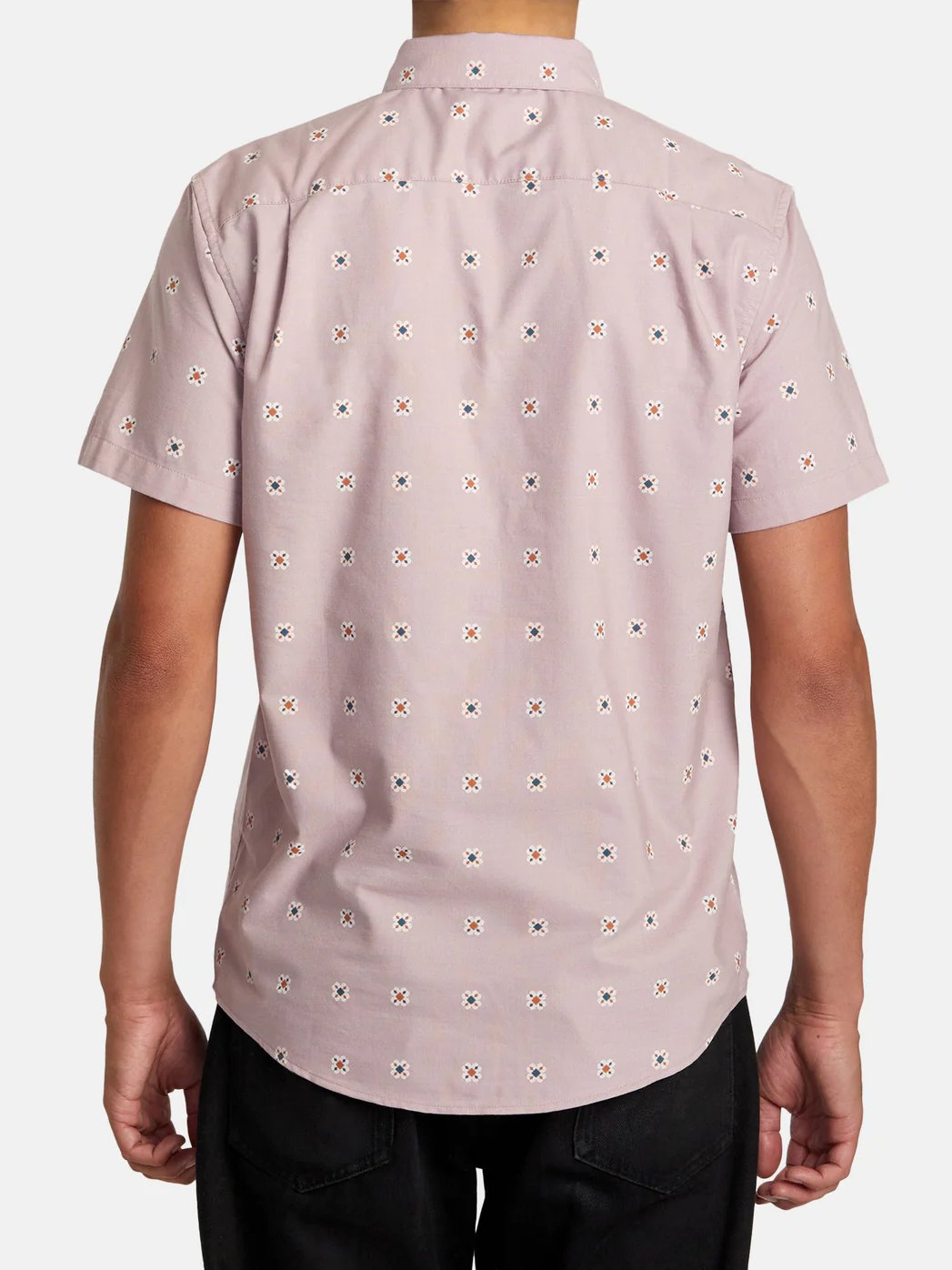 RVCA THAT'LL DO PRINT SHORT SLEEVE SHIRT PALE MAUVE MULTI