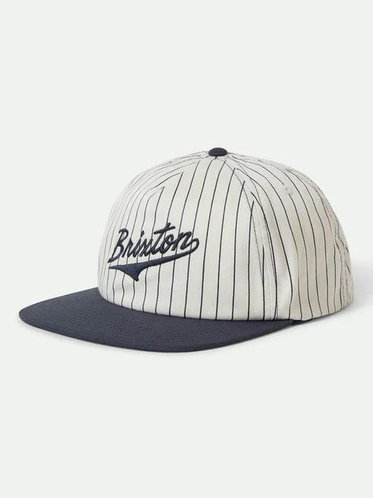 BRIXTON THE LEAGUE SNAPBACK WASHED NAVY/OFF WHITE
