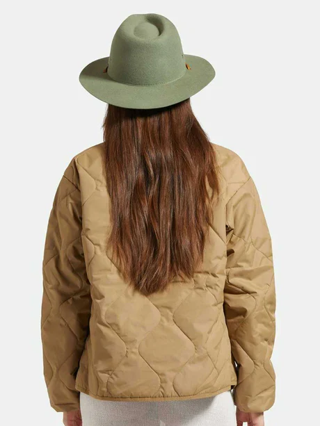 BRIXTON WESLEY WTHR GUARD™ PACKABLE FEDORA LIGHT MOSS