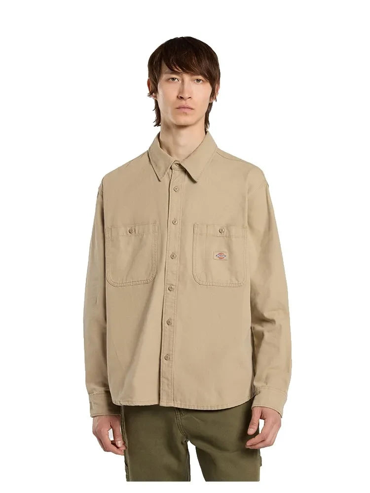 DICKIES CANVAS L/S SHIRT DESERT SAND