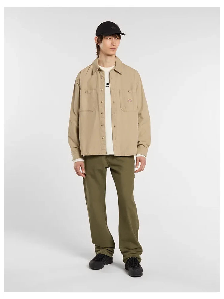 DICKIES CANVAS L/S SHIRT DESERT SAND