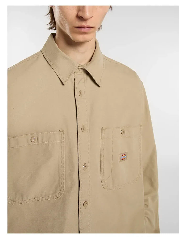 DICKIES CANVAS L/S SHIRT DESERT SAND