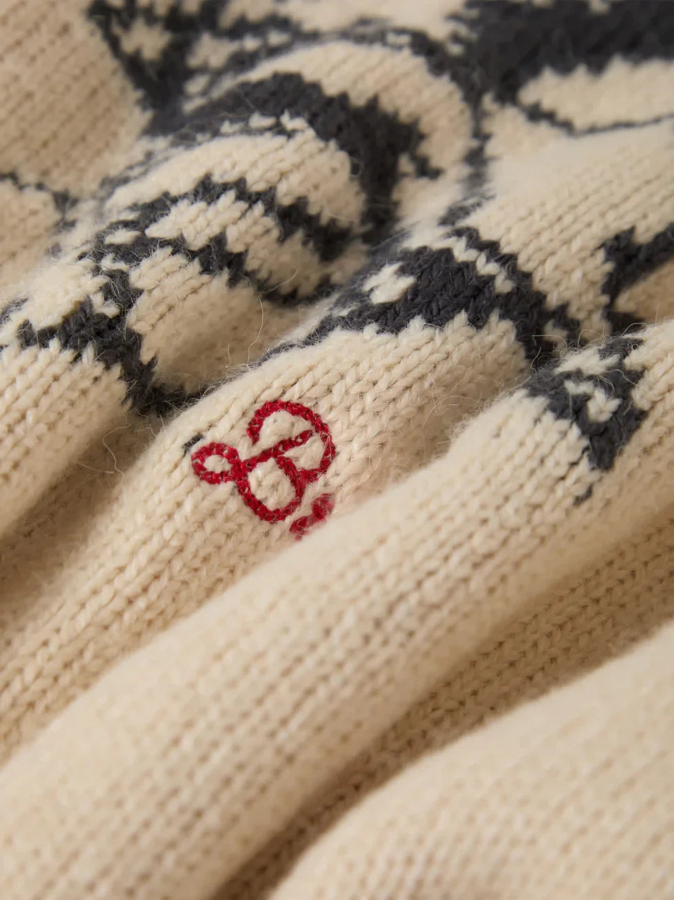 BRIXTON RANCHING CLUB CREW SWEATER WHITECAP