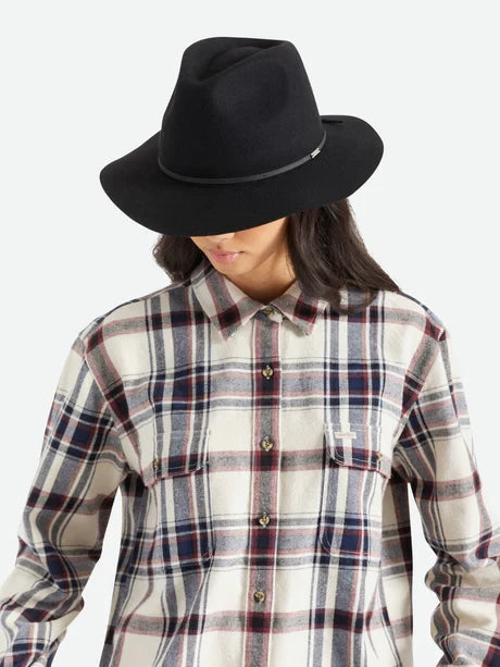 BRIXTON WESLEY FEDORA BLACK