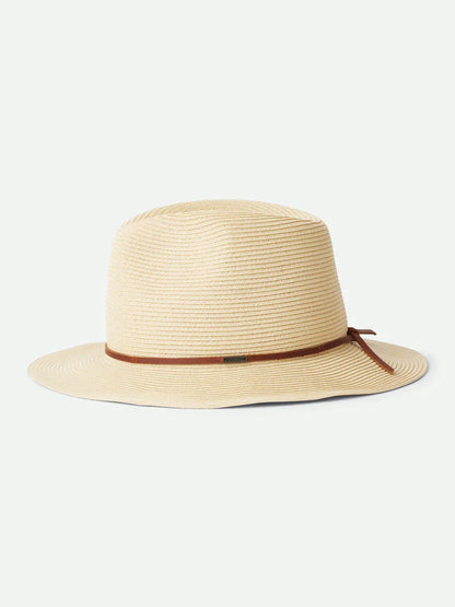 WESLEY STRAW PACKABLE FEDORA HAT