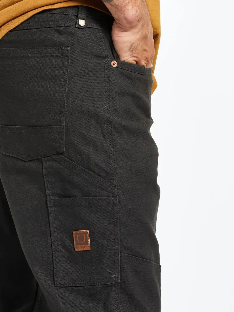 BRIXTON BUILDERS CARPENTER STRETCH PANT WASHED BLACK
