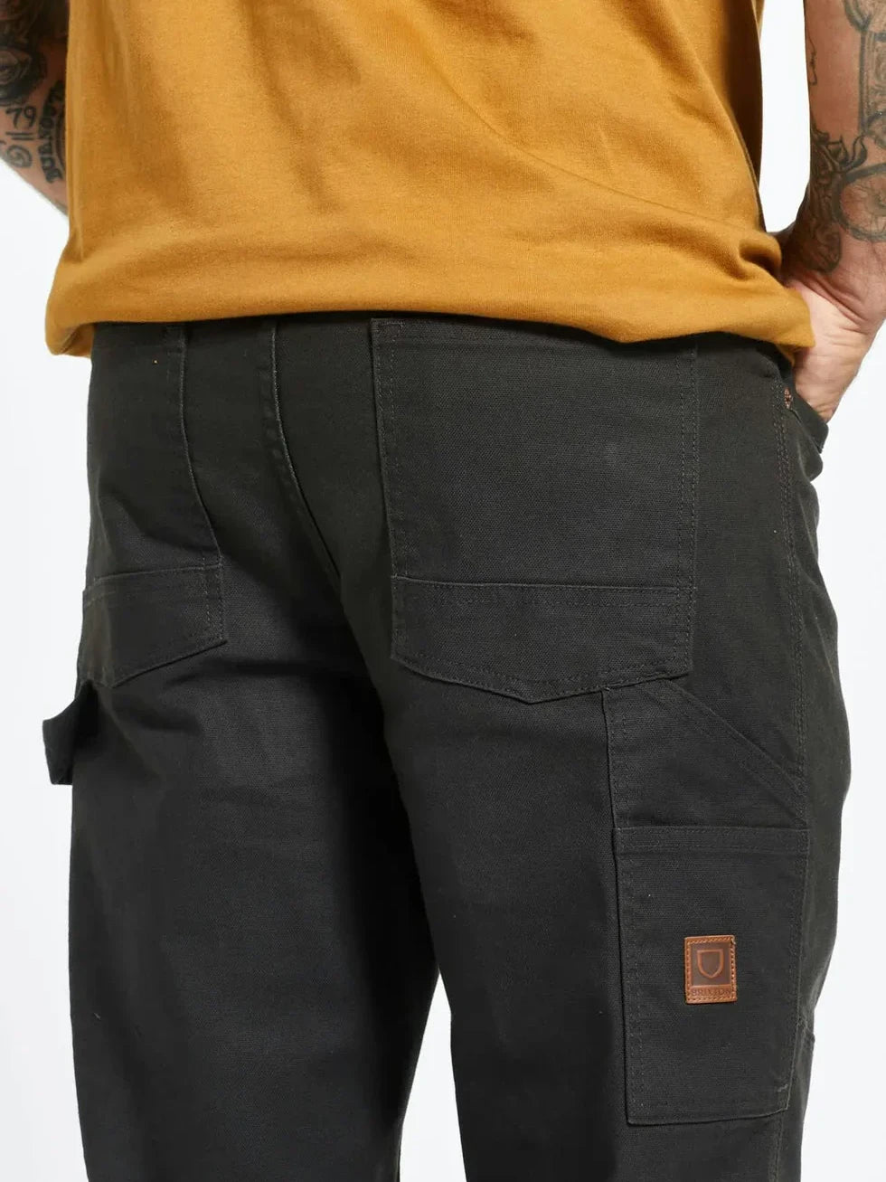 BRIXTON BUILDERS CARPENTER STRETCH PANT WASHED BLACK