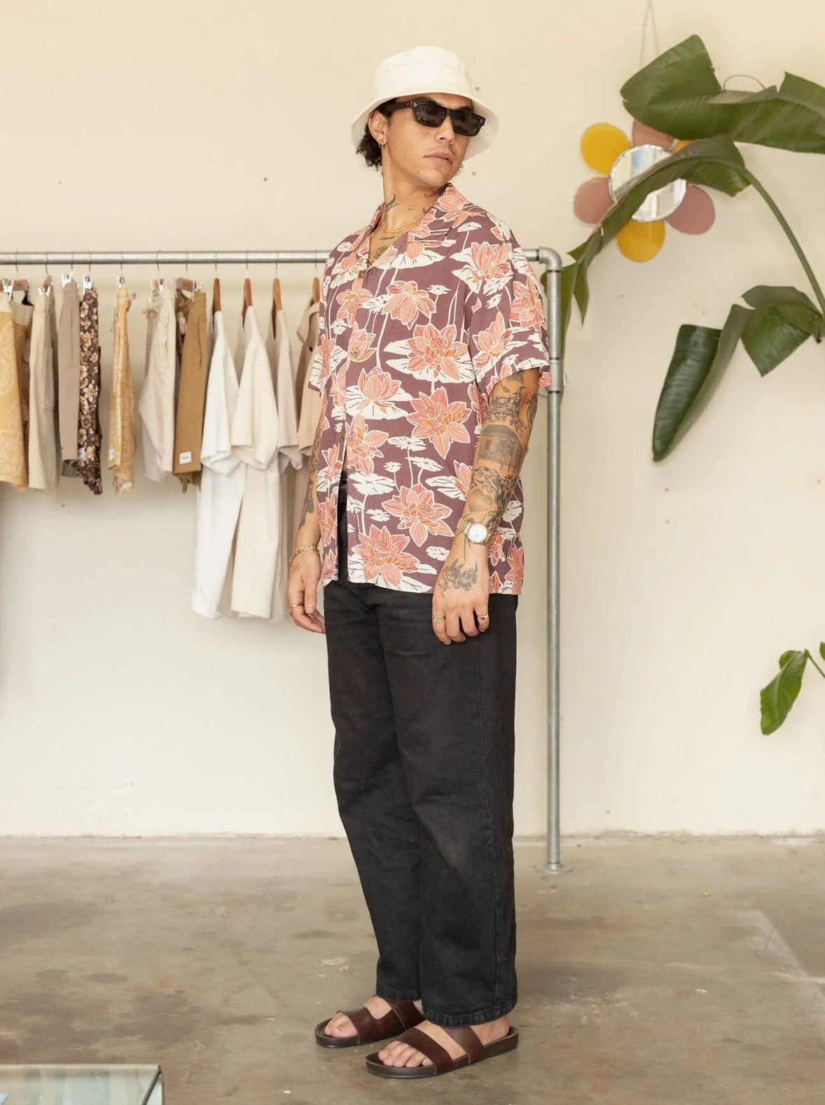 RHYTHM LILY CUBAN SHORT SLEEVE SHIRT MULBERRY