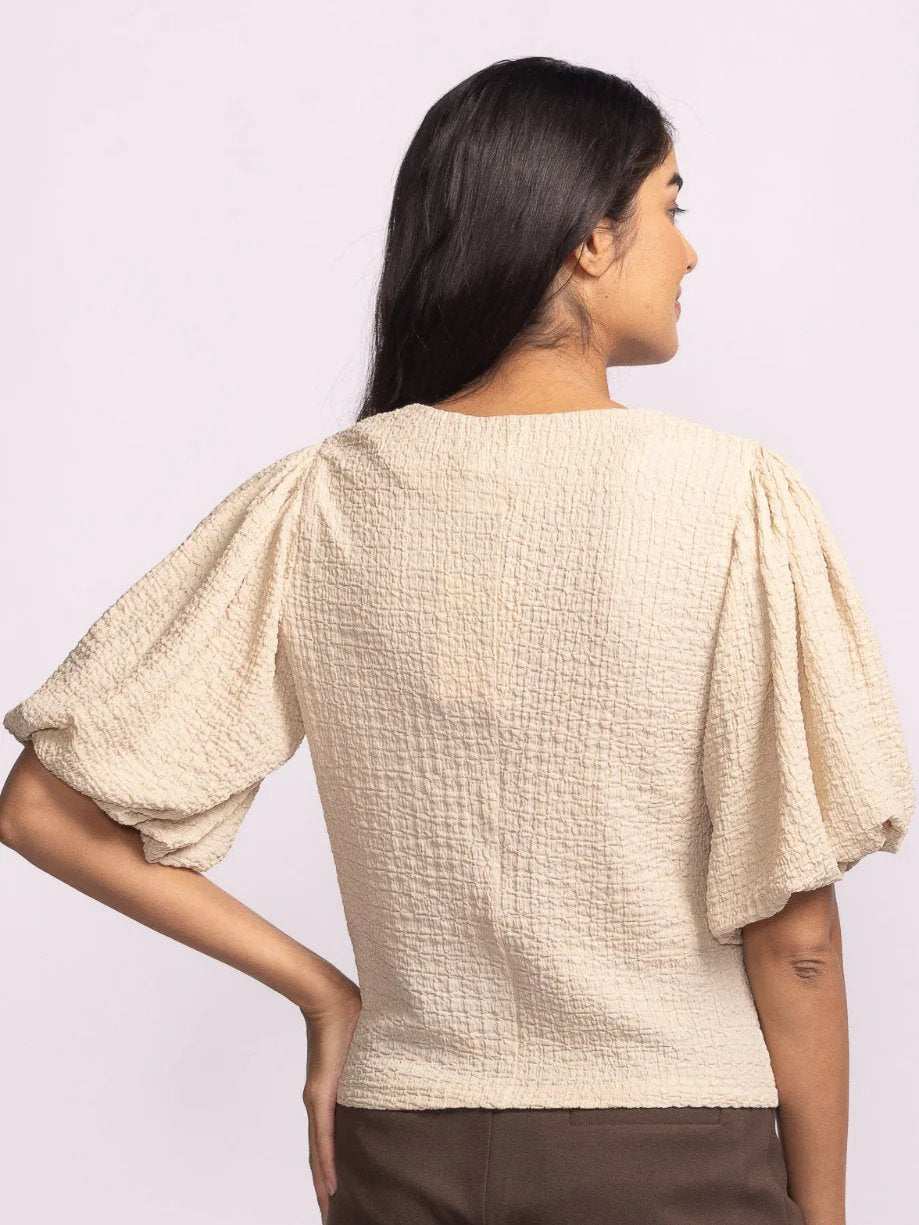 PINK MARTINI LITA TOP BEIGE