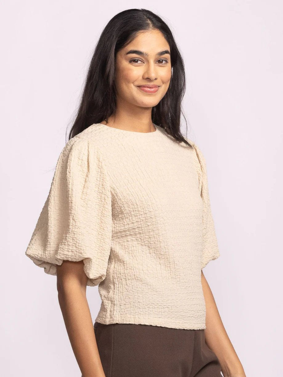 PINK MARTINI LITA TOP BEIGE