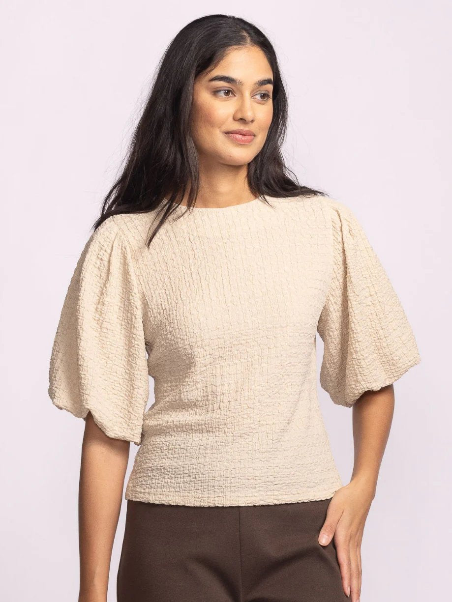 PINK MARTINI LITA TOP BEIGE
