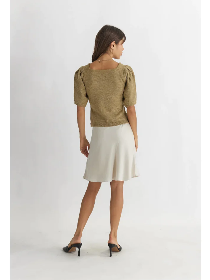 ALL : ROW AURA SWEATER TOP KHAKI