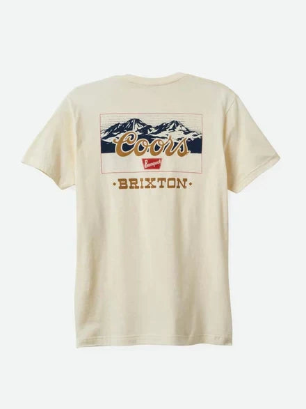 BRIXTON COORS MIRROR STANDARD TEE NATURAL
