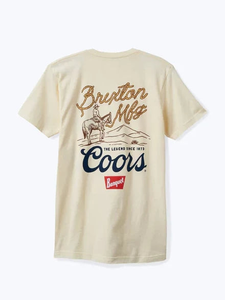 BRIXTON COORS LEGENDS STANDARD TEE NATURAL