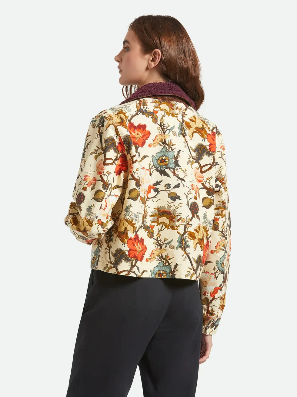 BRIXTON MECHANICS GARAGE ZIP JACKET BOTANICAL FLORAL