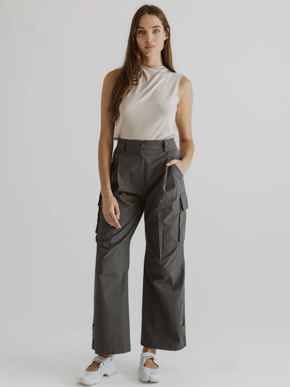 ALL : ROW MADDIE PANTS CHARCOAL