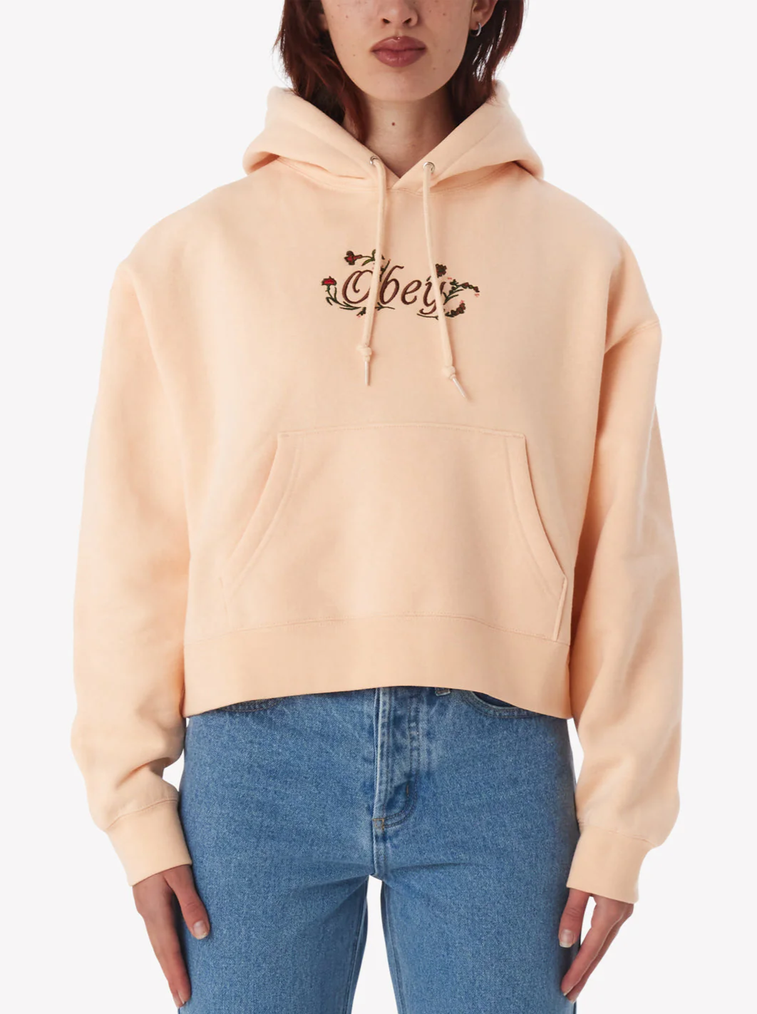 OBEY SPRING FLOWER HOOD PEACH PARFAIT