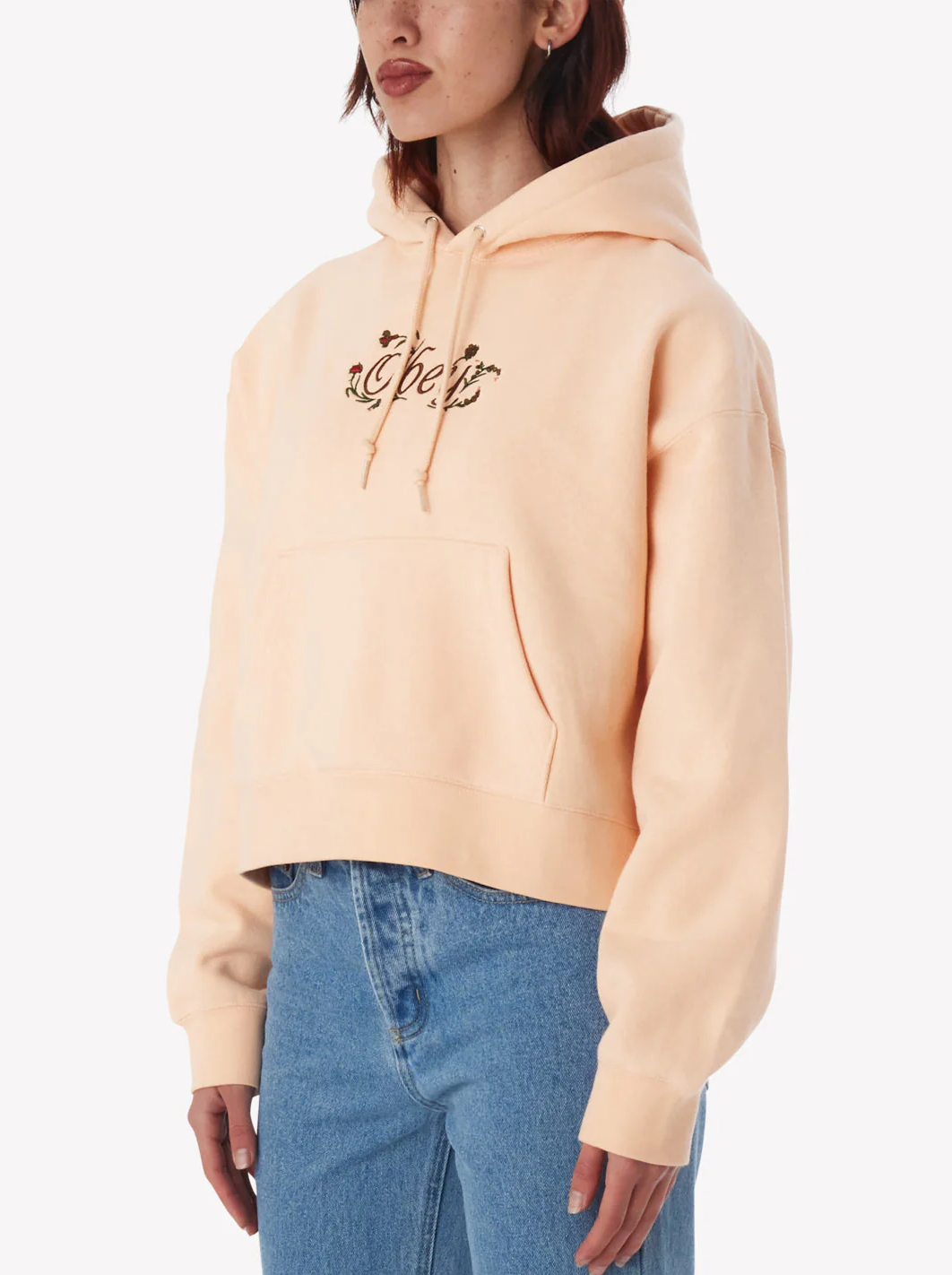 OBEY SPRING FLOWER HOOD PEACH PARFAIT