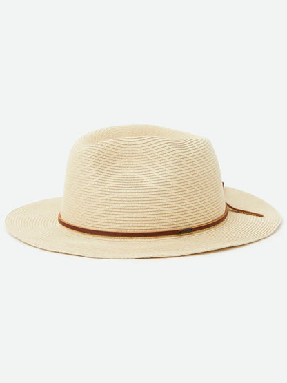 WESLEY STRAW PACKABLE FEDORA HAT