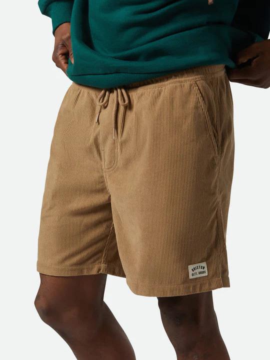 BRIXTON EVERYDAY CORDUROY SHORT KHAKI