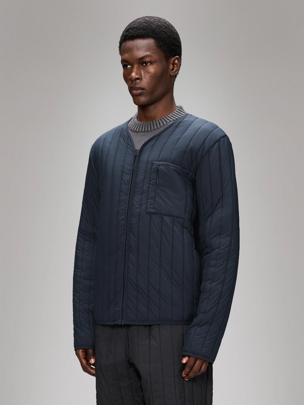 RAINS BANJA LINER JACKET NAVY