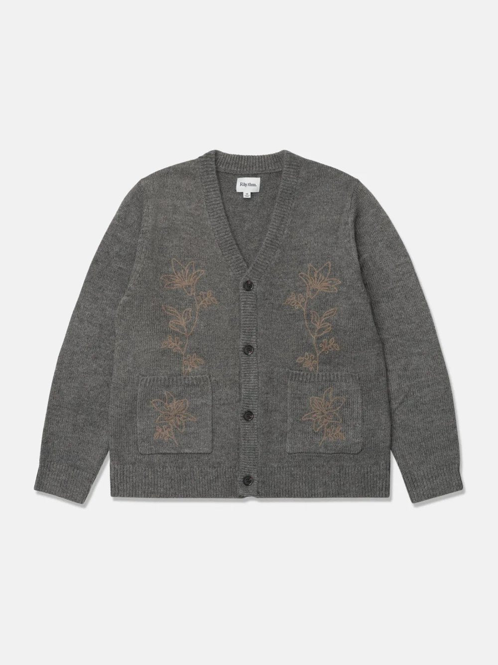 RHYTHM WES CARDIGAN CHARCOAL