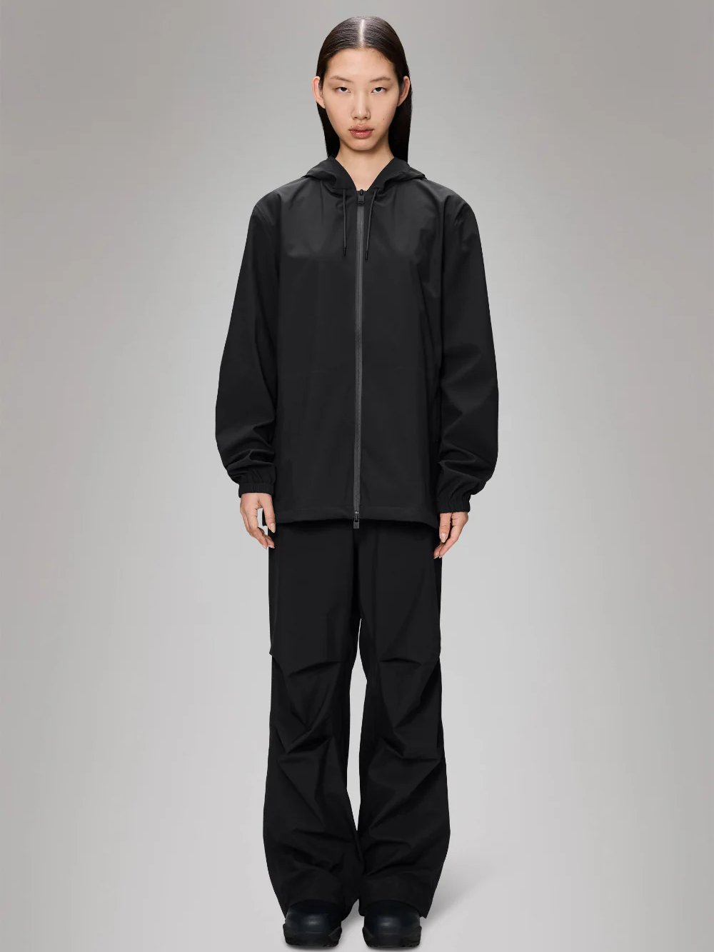 RAINS SUVA HARDSHELL JACKET BLACK