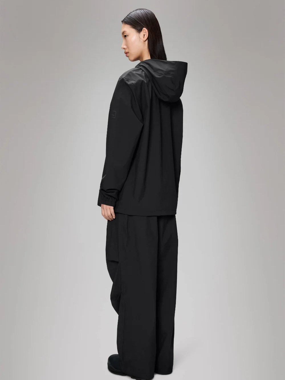 RAINS SUVA HARDSHELL JACKET BLACK