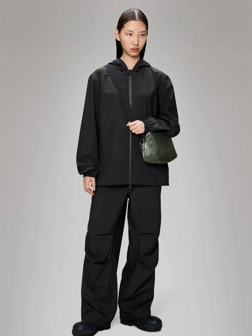 RAINS SUVA HARDSHELL JACKET BLACK