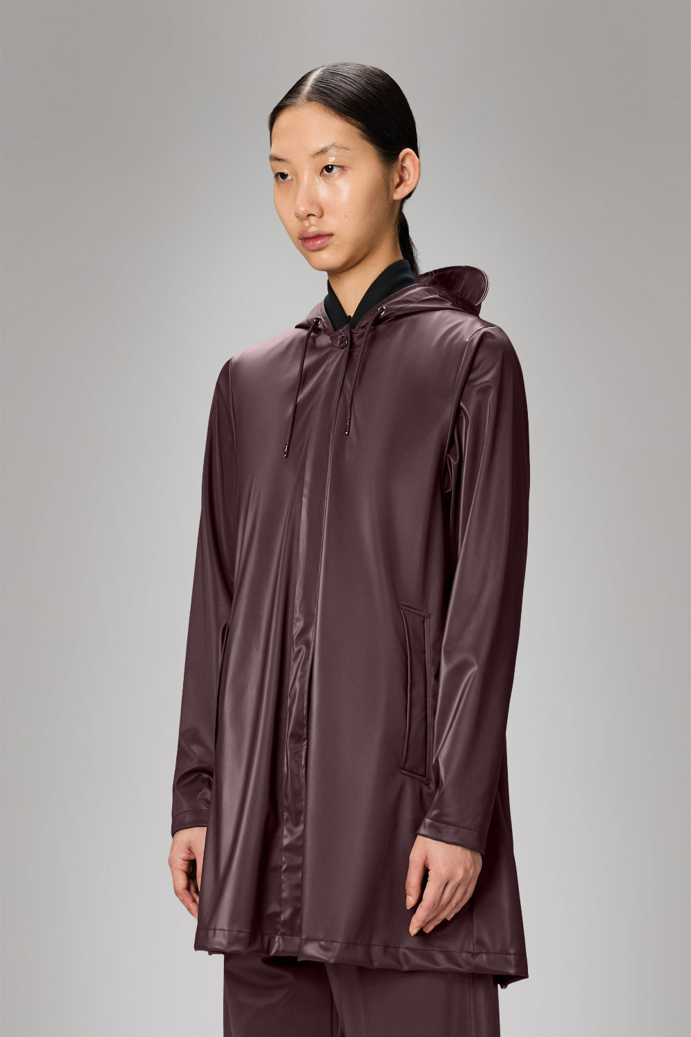 RAINS A-LINE JACKET DEPTH