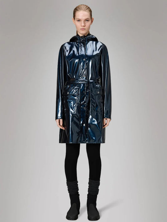 RAINS CURVE LONG JACKET SPILL