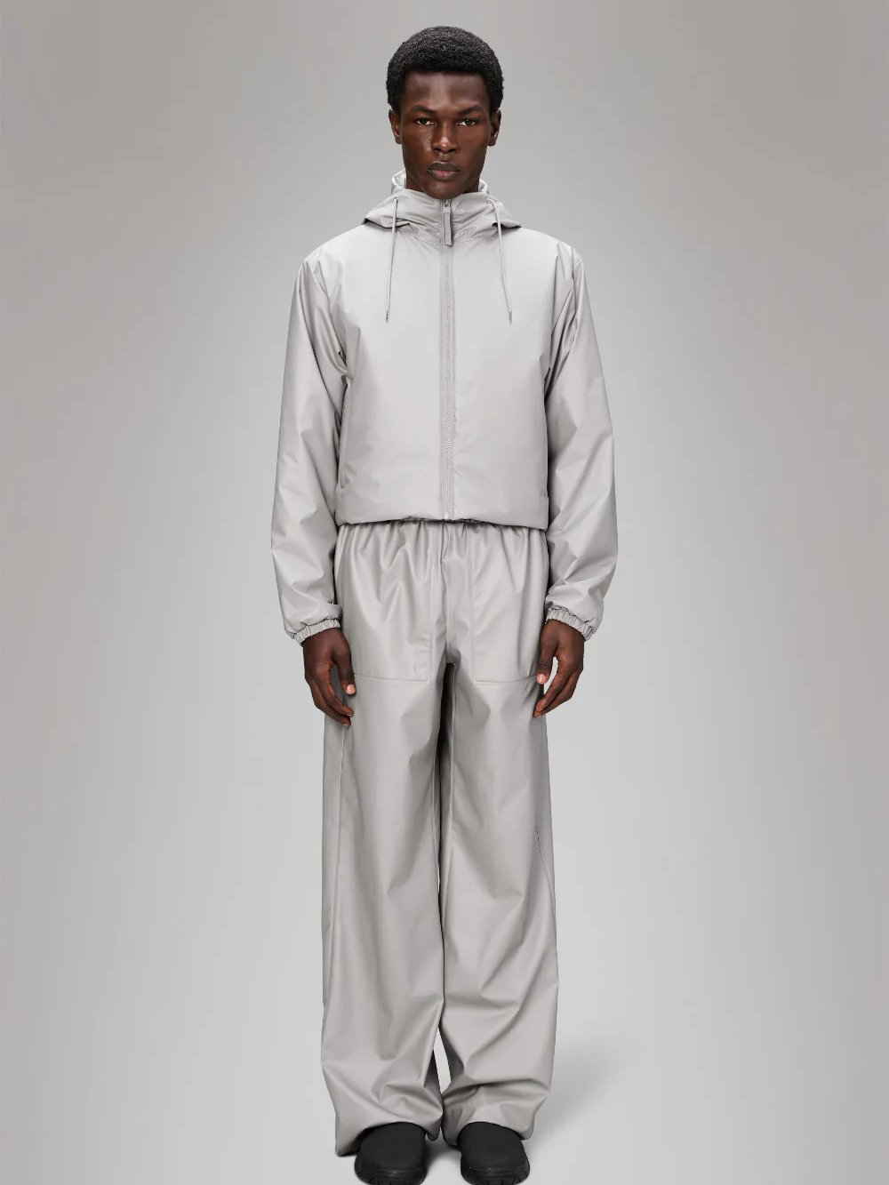 RAINS LOHJA SHORT INSULATED JACKET NIMBUS