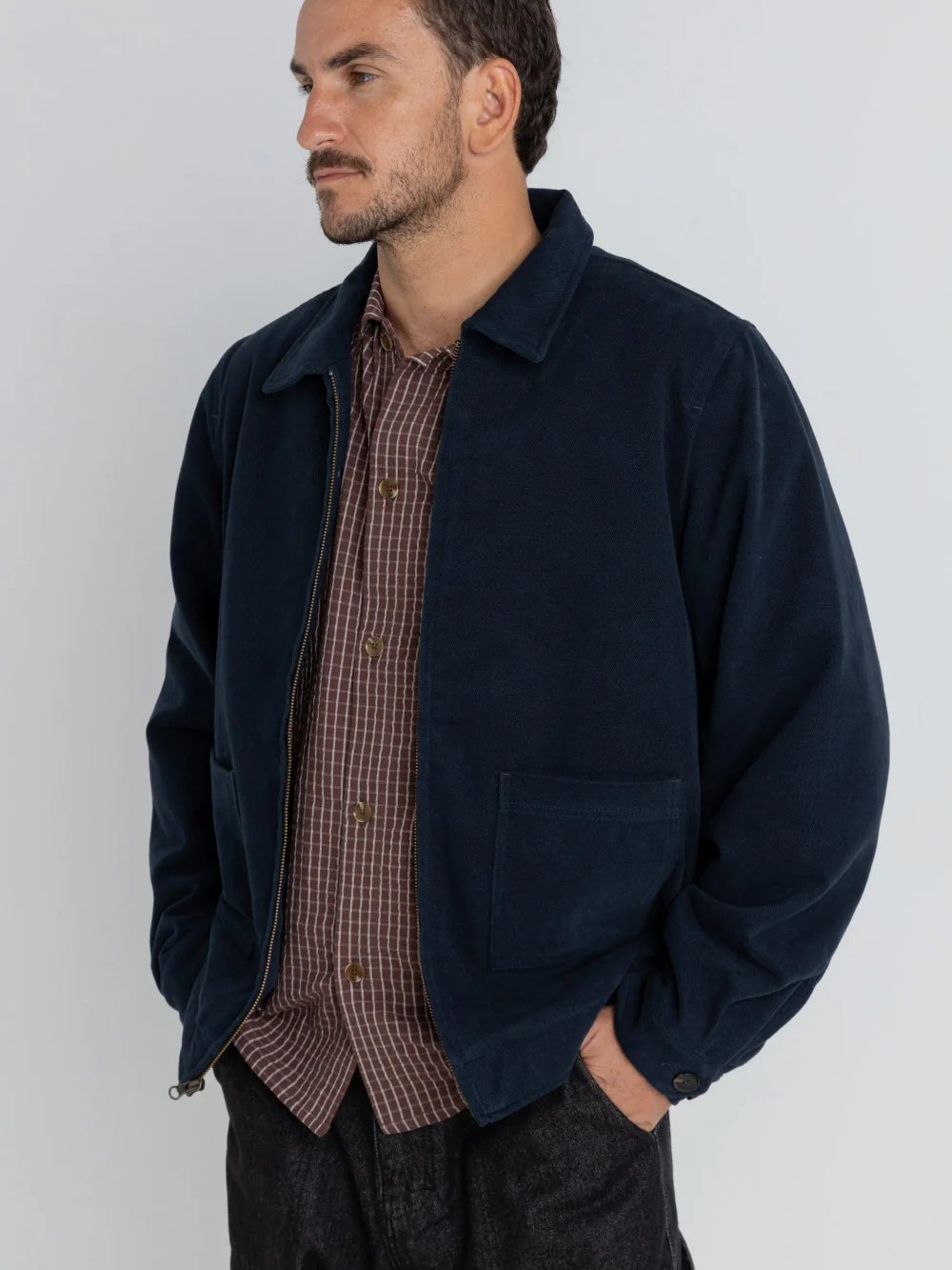 RHYTHM TWILL DUTY JACKET NAVY