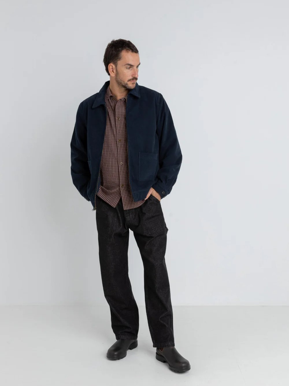 RHYTHM TWILL DUTY JACKET NAVY