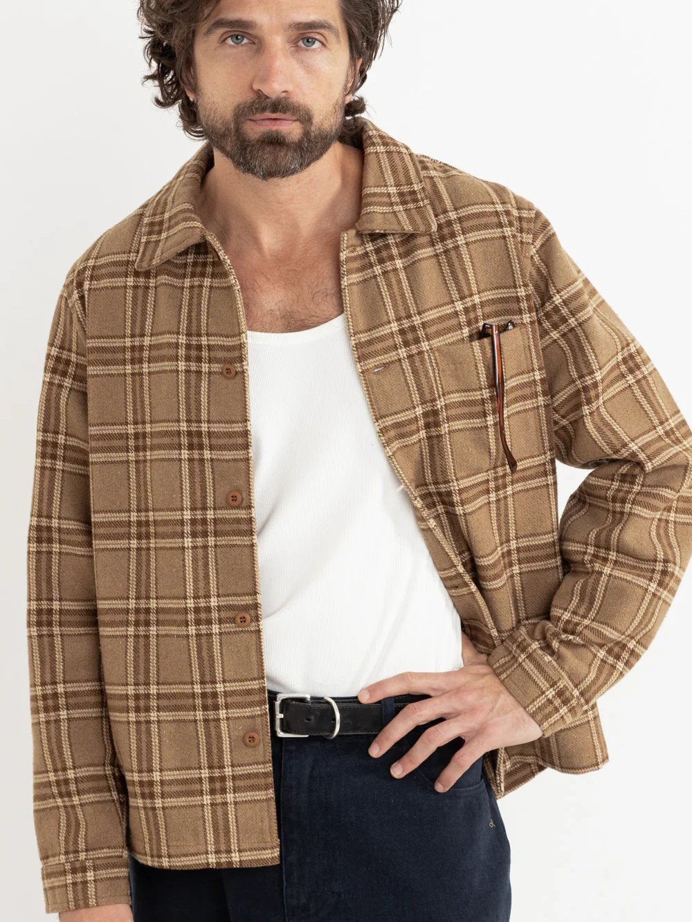 RHYTHM CHUCK LONG SLEEVE SHIRT TOBACCO