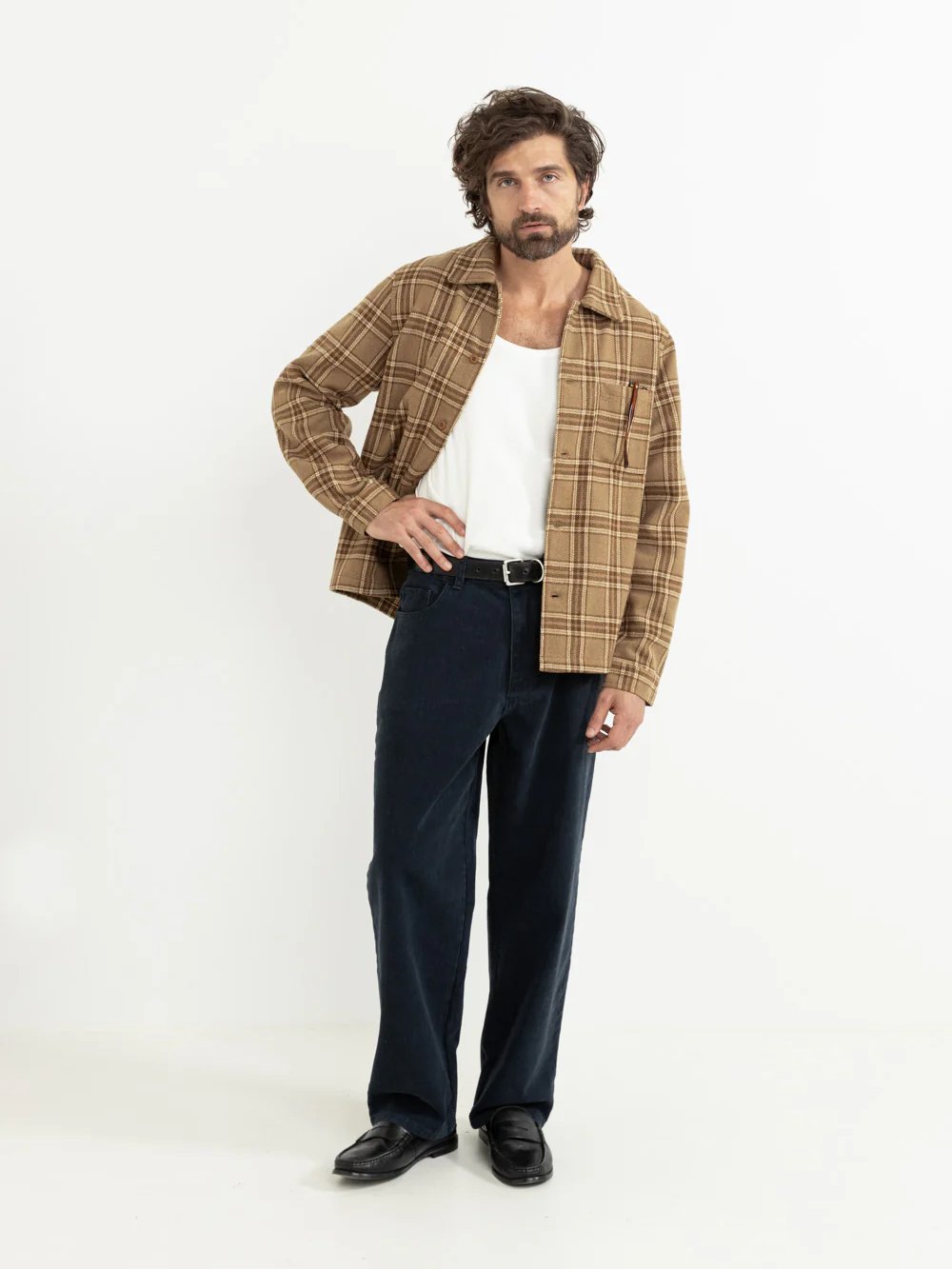RHYTHM CHUCK LONG SLEEVE SHIRT TOBACCO