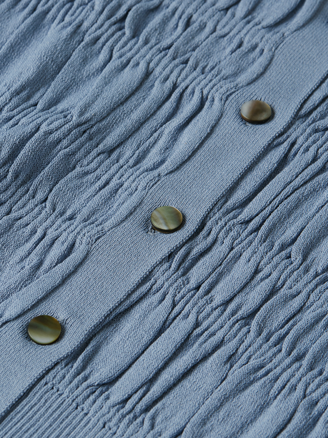 S&S SMOCK STITCH CREWNECK CARDIGAN INFINITY