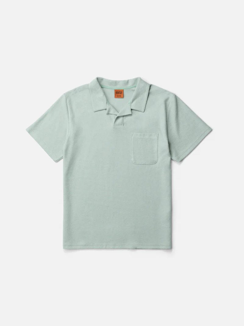 RHYTHM VINTAGE TERRY POLO SEAFOAM
