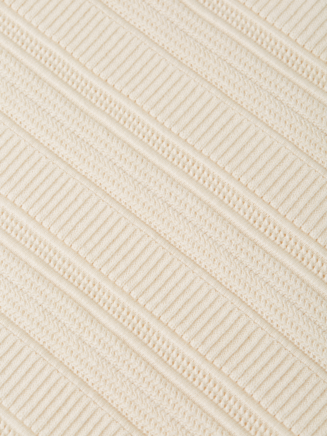 S&S STRUCTURED KNIT REGULAR FIT POLO EGGNOG