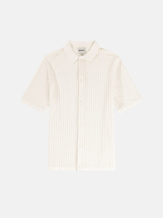 RHYTHM KNIT BUTTON DOWN POLO NATURAL