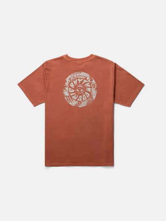 RHYTHM VORTEX VINTAGE T-SHIRT RUST