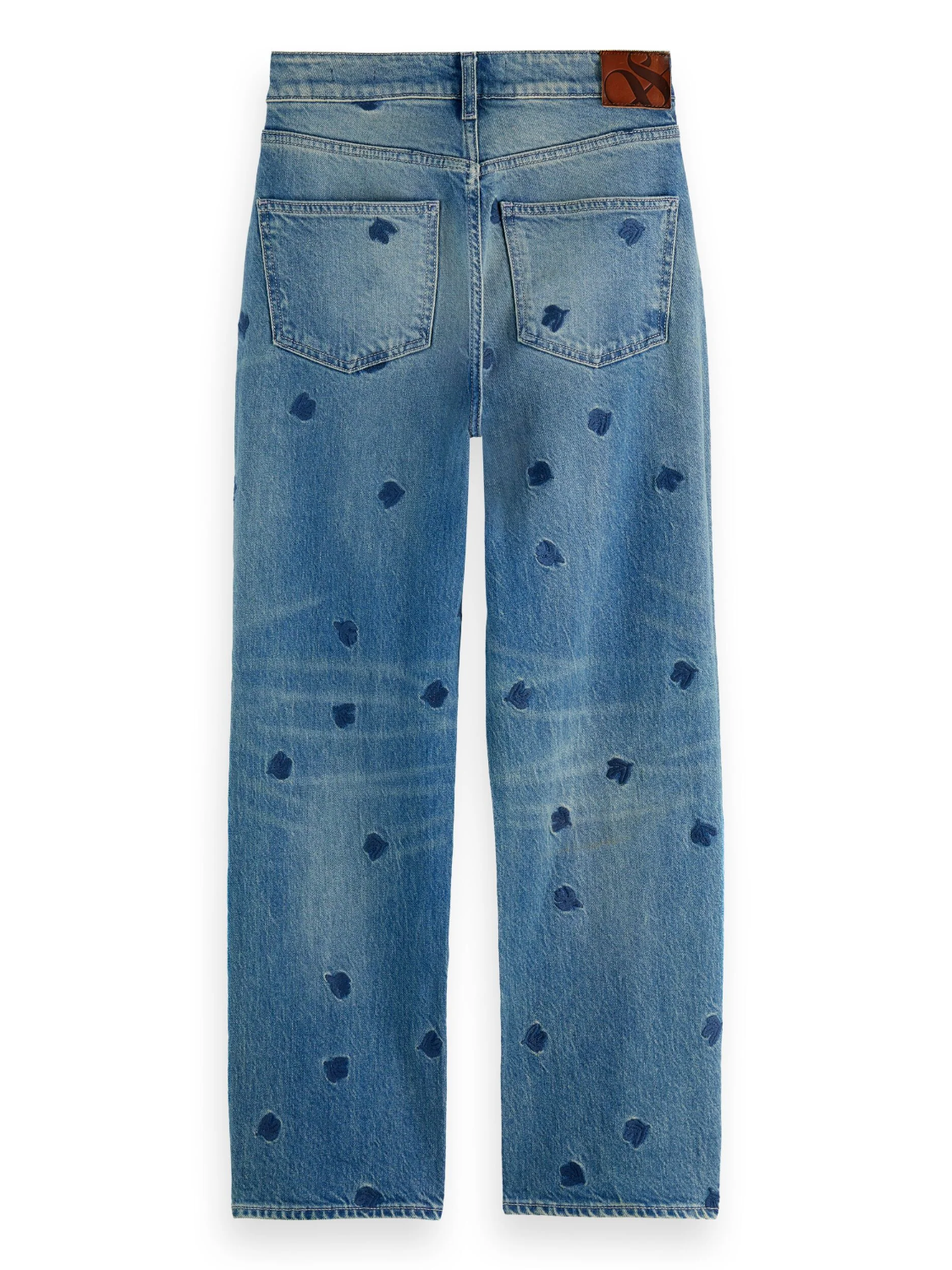 SCOTCH & SODA SKY STRAIGHT JEANS FALLING LEAVES