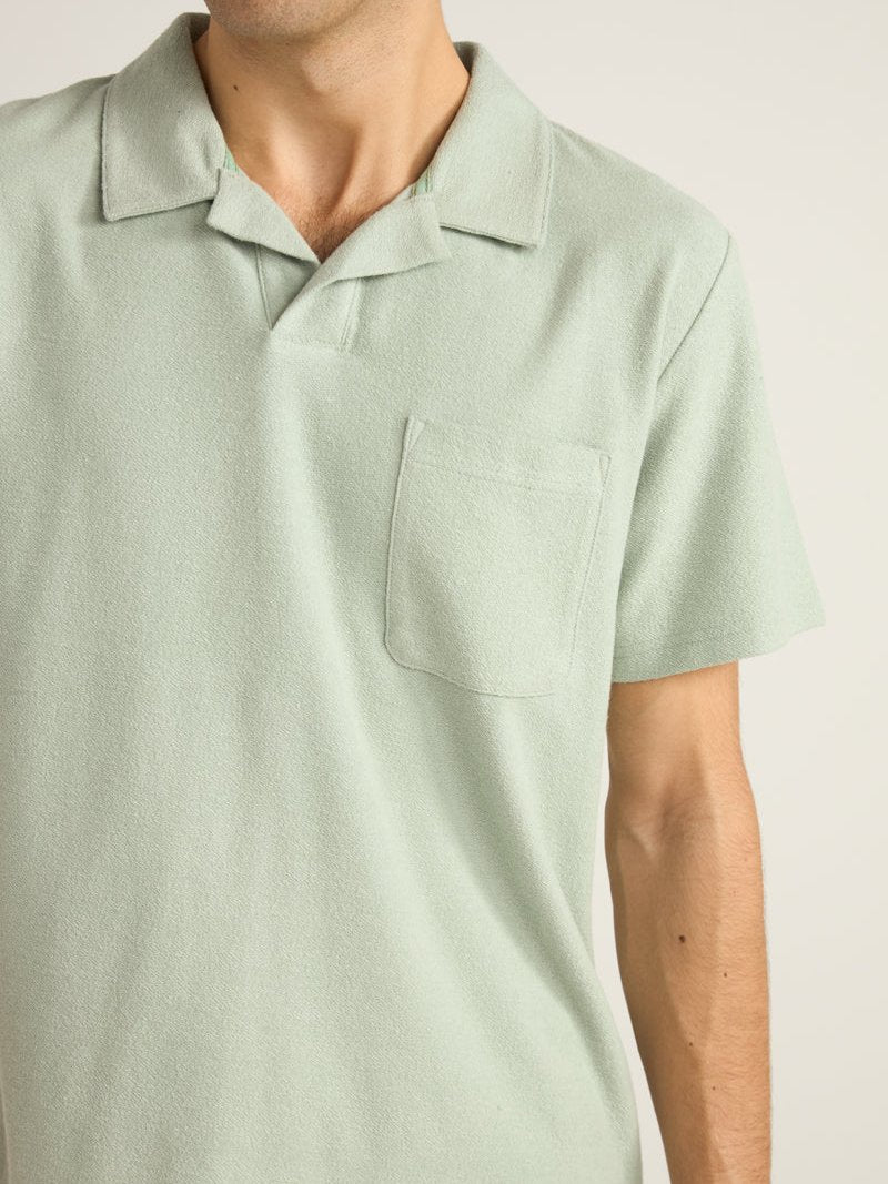 RHYTHM VINTAGE TERRY POLO SEAFOAM