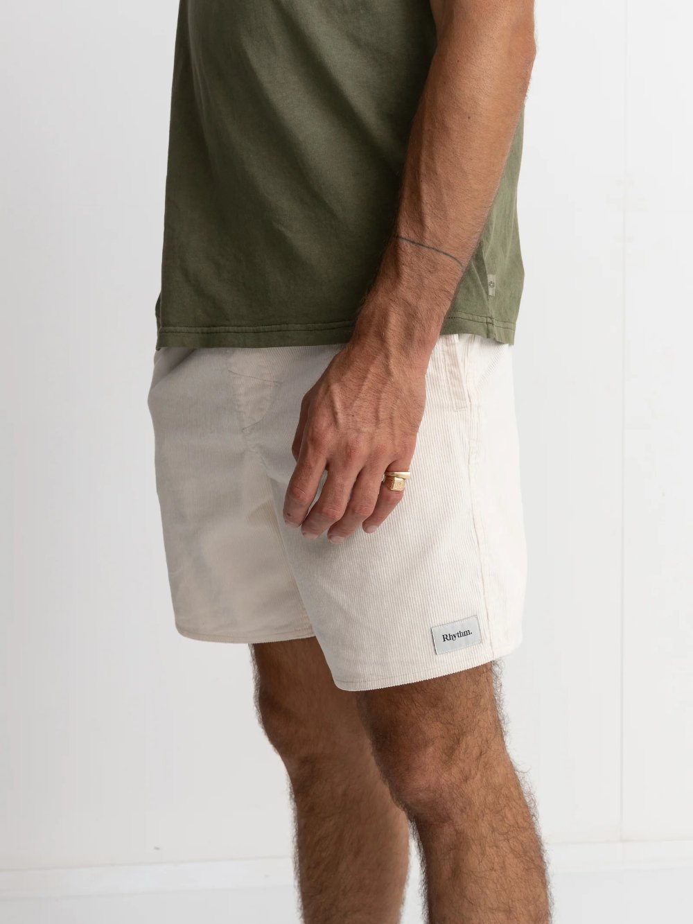 RHYTHM CLASSIC CORD JAM SHORT VINTAGE WHITE