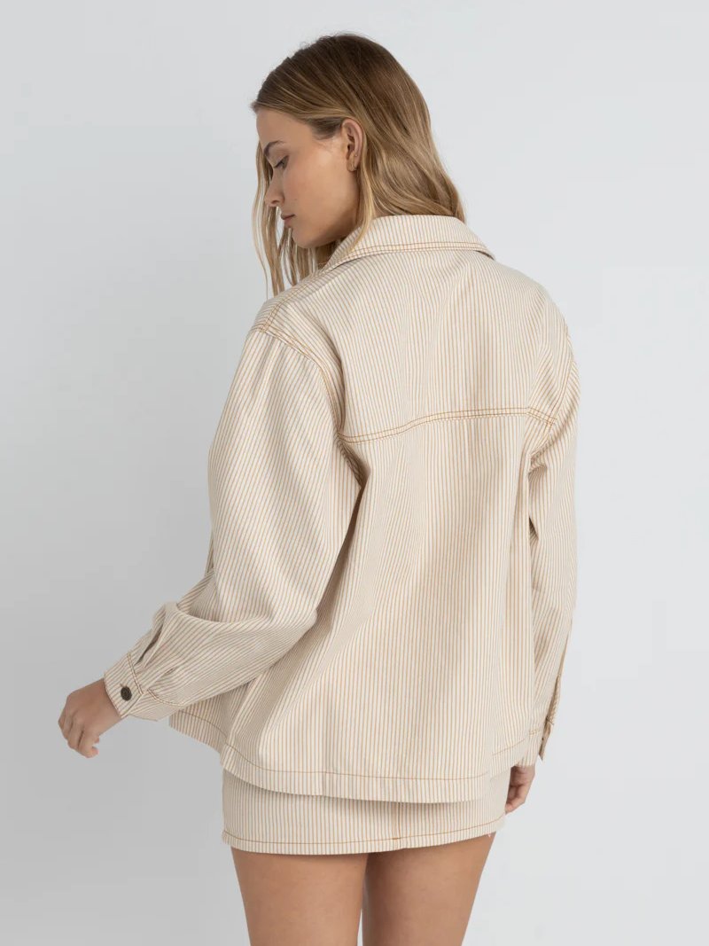 RHYTHM WILLA STRIPE JACKET SAND