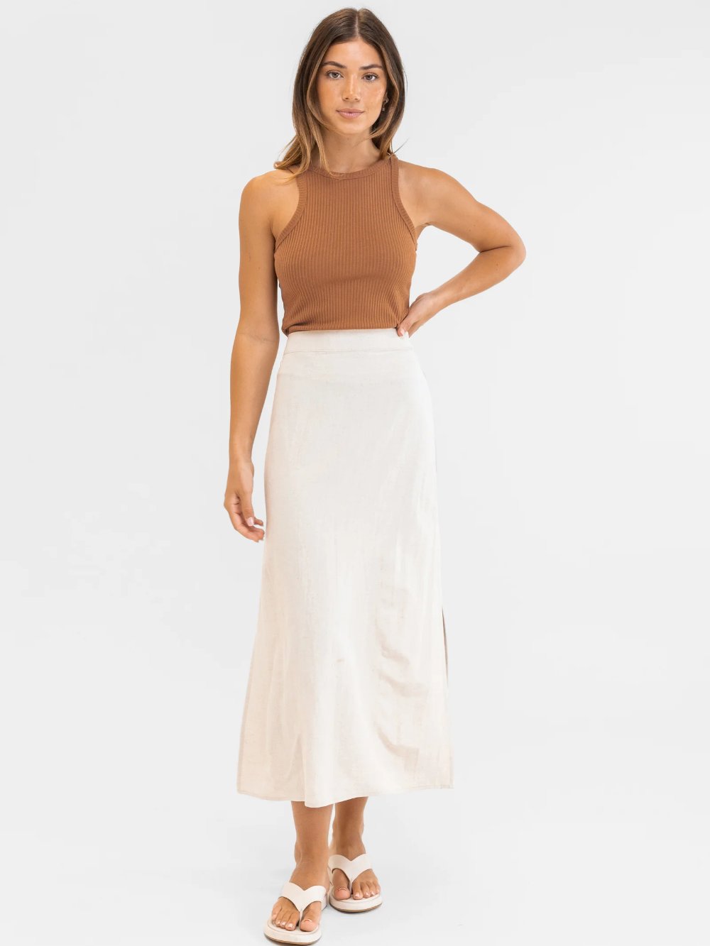 RHYTHM CLASSIC TANK TOP CARAMEL