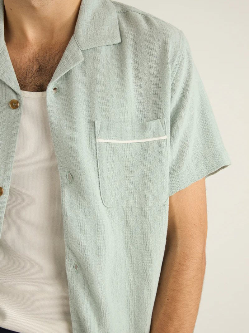 RHYTHM DAYTONA SHORT SLEEVE SHIRT TEAL